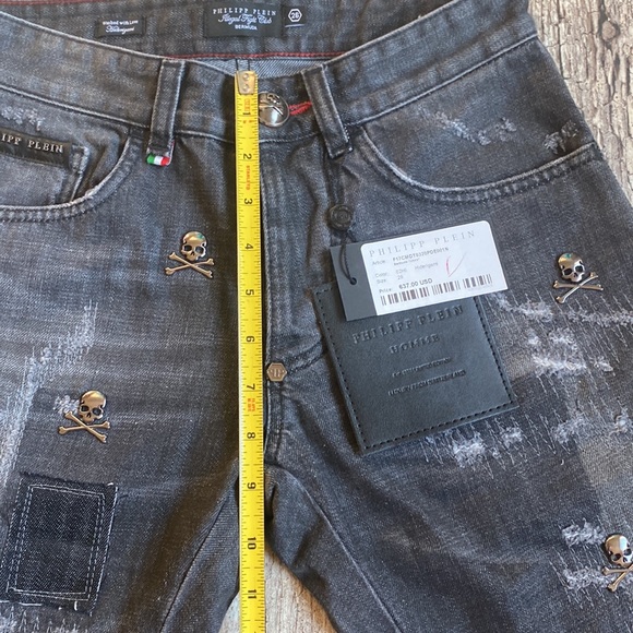 Philipp Plein denim shorts size 26 - Picture 7 of 15